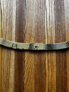 Vintage Gold Metal Fish Scale Stretchy Belt
